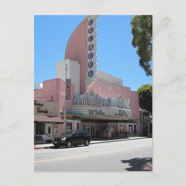 Fremont Theater, San Luis Obispo, CA Postkarte (Vorderseite)