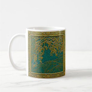 French Alps Gold Zitronen Teal Schattierungen Kaffeetasse