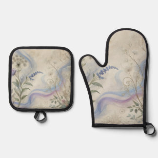 French Avalon Kitchen Ofenhandschuh & Topflappen-Set