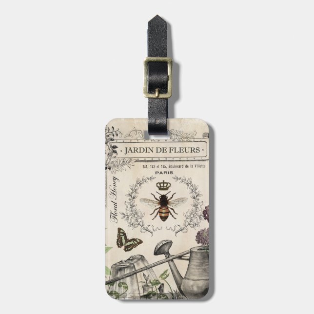 FRENCH BEE GARDEN GEPÄCKANHÄNGER (Vorderseite vertikal)