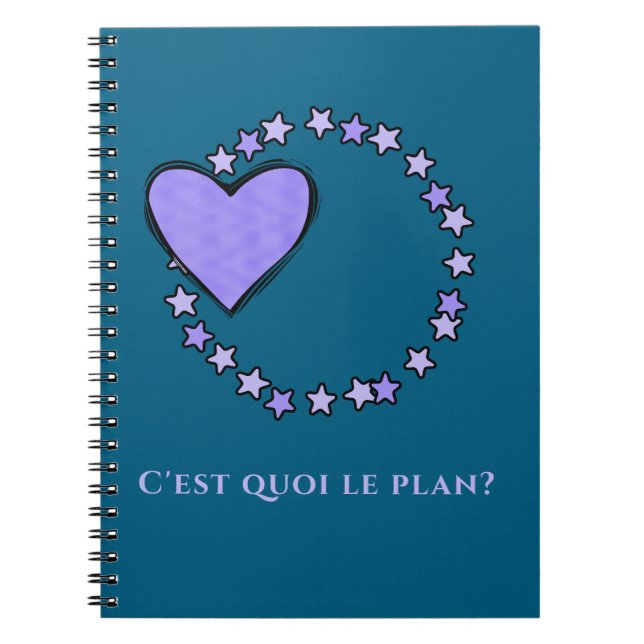 French Blue und Lavender Journaling Notizblock (Vorderseite)