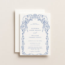 French Blue Viktorianisch Frame Wedding