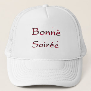 French:Bonne Soiree Trucker Hat Truckerkappe