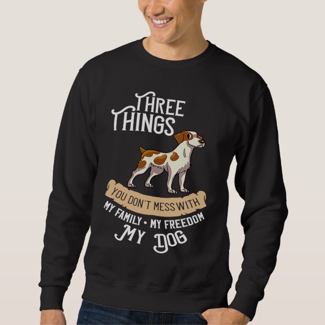 French Brittany Spaniel Puppies Owner Lover 1 Sweatshirt (Vorderseite)