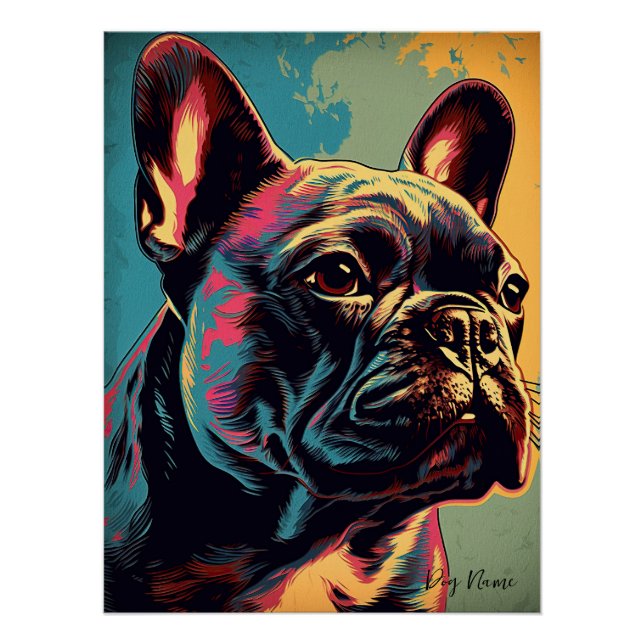 French Bulldog 003 - Bruno Pokopen Poster (Vorderseite)