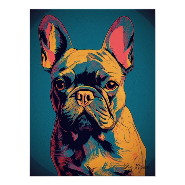 French Bulldog 004 - Bruno Pokopen Poster (Vorderseite)