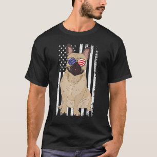 French Bulldog American Flag Patriot Bulldog 4O T-Shirt