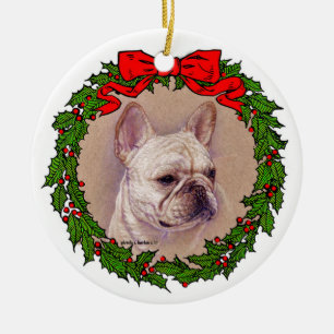 French Bulldog Art von Glenda S. Harlan Keramik Ornament