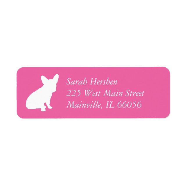 French Bulldog Baby Dusche Frenchie Pink (Vorne)