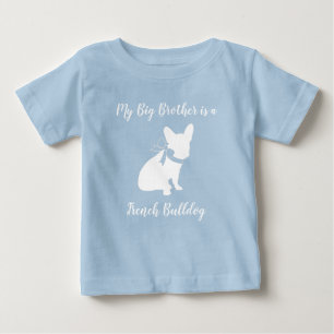 French Bulldog Baby Dusche Frenchy Frenchie Blue Baby T-shirt