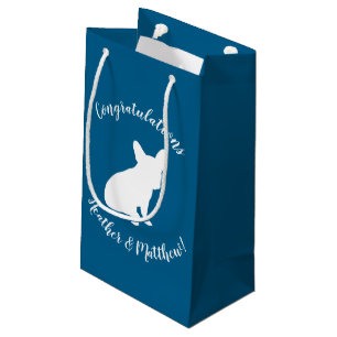French Bulldog Baby Dusche Frenchy Frenchie Blue Kleine Geschenktüte