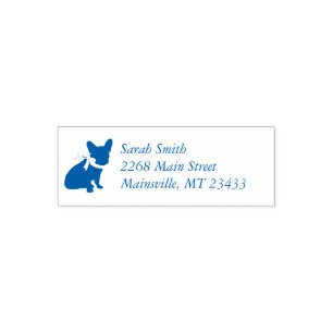 French Bulldog Baby Dusche Frenchy Frenchie Blue Permastempel