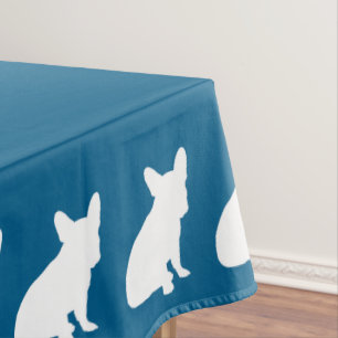 French Bulldog Baby Dusche Frenchy Frenchie Blue Tischdecke