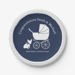 French Bulldog Baby Shooting Design 4 Pappteller