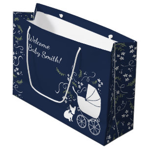 French Bulldog Baby Showbeutel Große Geschenktüte