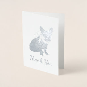 French Bulldog Baby Shower Frenchy Frenchie Folienkarte