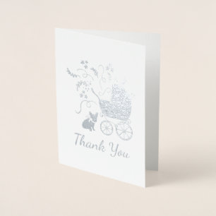 French Bulldog Baby Shower Frenchy Frenchie Folienkarte