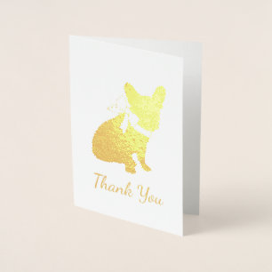 French Bulldog Baby Shower Frenchy Frenchie Folienkarte