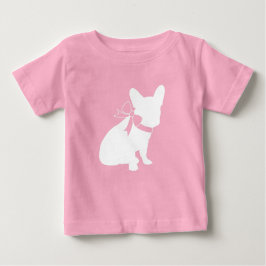 French Bulldog Baby Showroom Frenchy Frenchie Pink Baby T-shirt