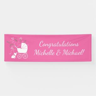 French Bulldog Baby Showroom Frenchy Frenchie Pink Banner