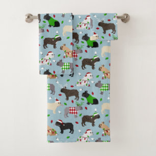 French Bulldog-Badetuch-Set Badhandtuch Set