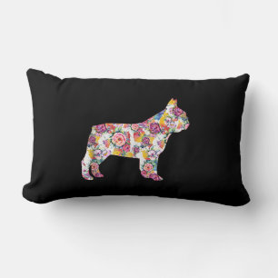 French Bulldog Blume Pattern Frenchie Bulldogs Lendenkissen