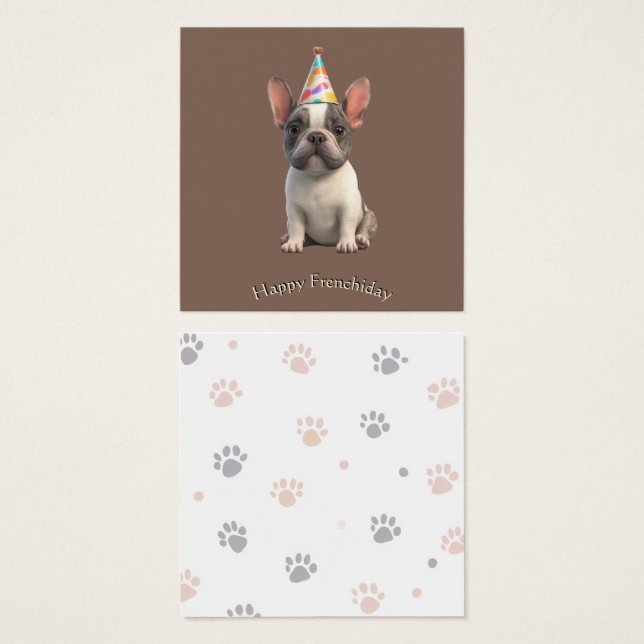 French Bulldog Card (Vorne & Hinten)