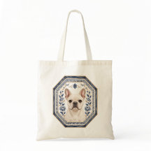 French Bulldog Chinoiserie Tote Bag