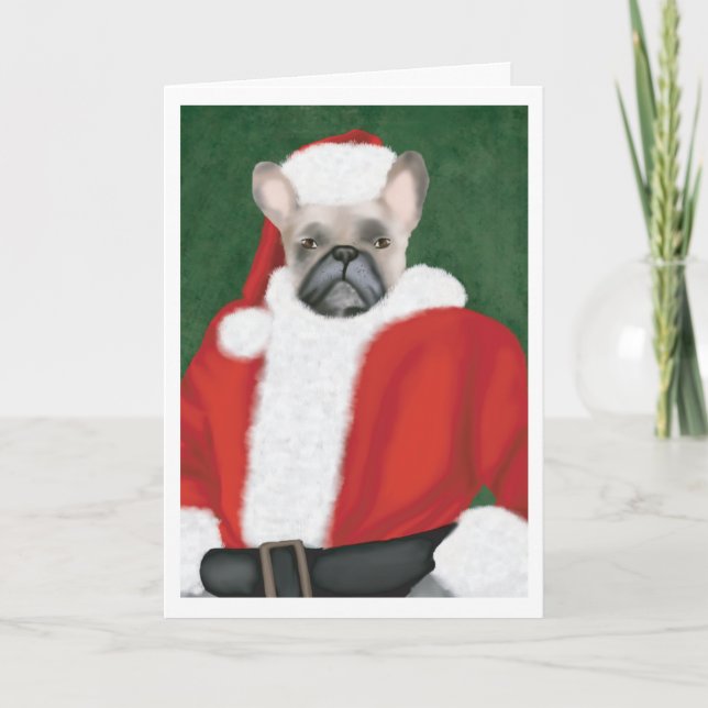 French Bulldog Christmas Card Karte (Vorderseite)