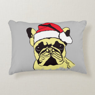 French Bulldog Christmas Cartoon Accent Pillow Dekokissen