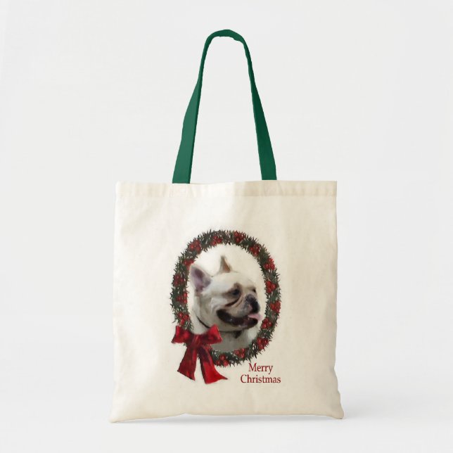 French Bulldog Christmas Geschenke Tragetasche (Vorne)