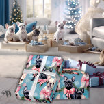 French Bulldog Christmas Joy Geschenkpapier<br><div class="desc">Freude und Feiertagssjubiläum mit unserer modernen pastellfarbenen "French Bulldog Christmas Joy" Packpapier-Kollektion. In einem hübschen,  pastellrosa und blauen Weihnachtsambiente feiern die französischen Bulldoggen Welpen eine Touch des Genusses zu Ihrem Geschenk. Ideal für Hundeliebhaber und französische Bulldoggen-Liebhaber,  die diese Saison besonders genießen möchten.</div>