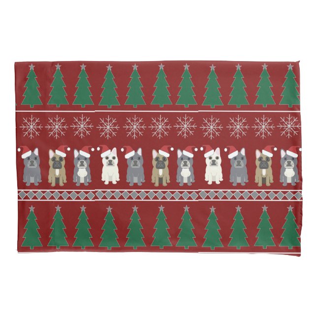 French Bulldog Christmas Kissenbezug (Vorderseite)