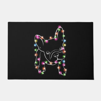 French Bulldog Christmas Light Fußmatte