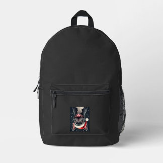 French Bulldog Christmas Long Sleeve T-Shirt Bedruckter Rucksack