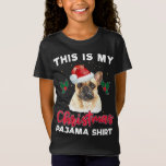 French Bulldog Christmas Pajama Santa Dog Lover Gi T-Shirt<br><div class="desc">French Bulldog Christmas Pajama Santa Dog Lover Geschenk</div>