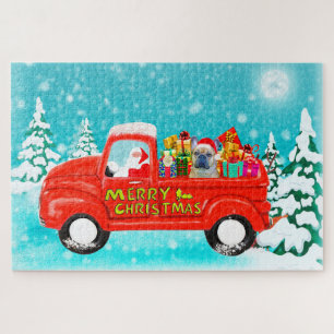 French Bulldog Christmas Santa Delivery
