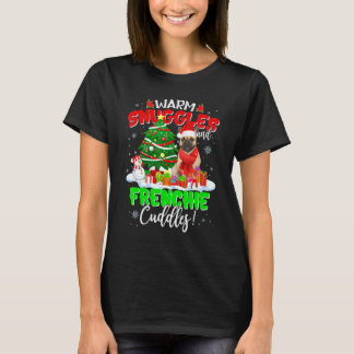French Bulldog Christmas Sweater Xmas Light Pajama T-Shirt