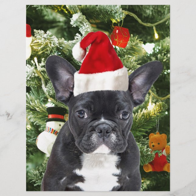 French Bulldog Christmas Tree Ornaments Snowman (Vorderseite)