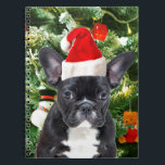 French Bulldog Christmas Tree Ornaments Snowman Notizblock<br><div class="desc">Niedlicher französischer Bulldogge mit Weihnachtsbaumschmuck Snow Man im Hintergrund.</div>