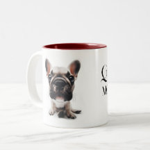 French bulldog close-up Mug with you name