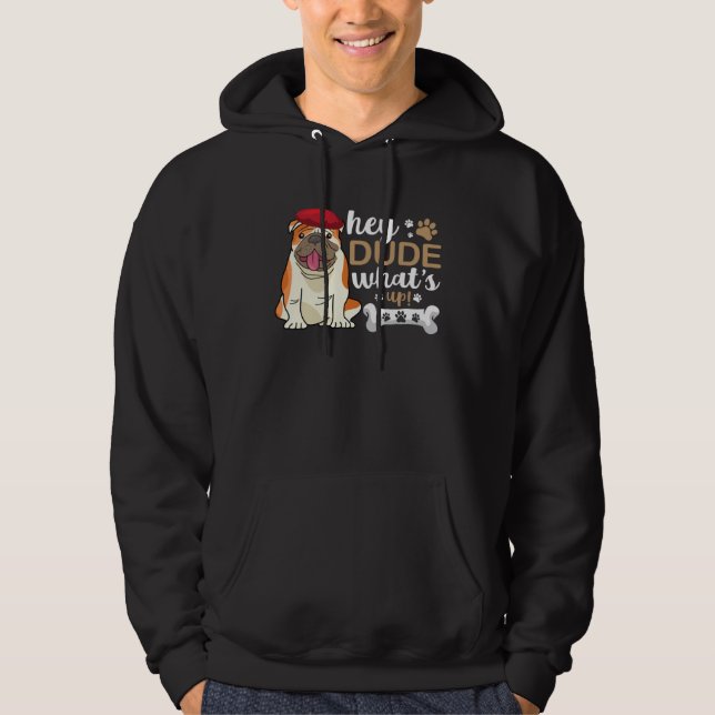 French Bulldog  Cool a Dude Graphics Plus Size Hoodie (Vorderseite)