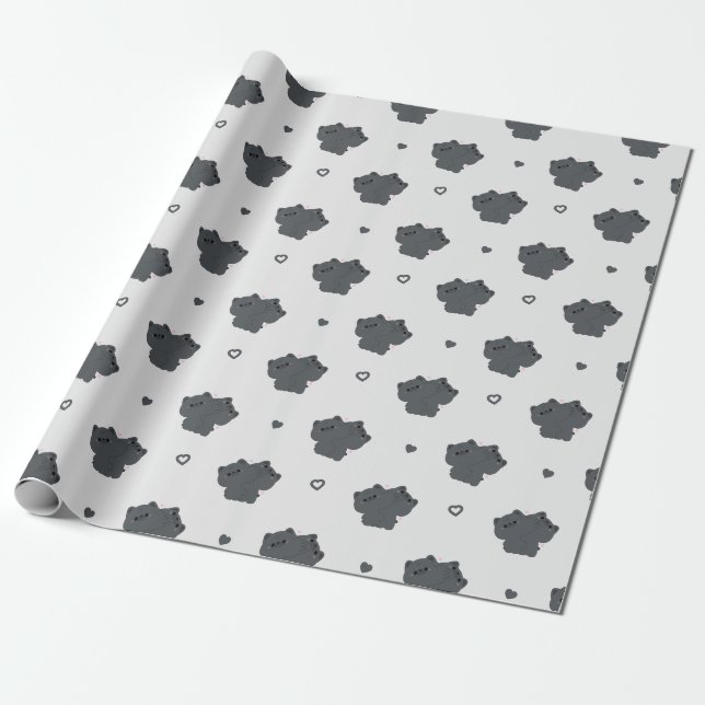 French Bulldog Couple Geschenkpapier (Ungerollt)