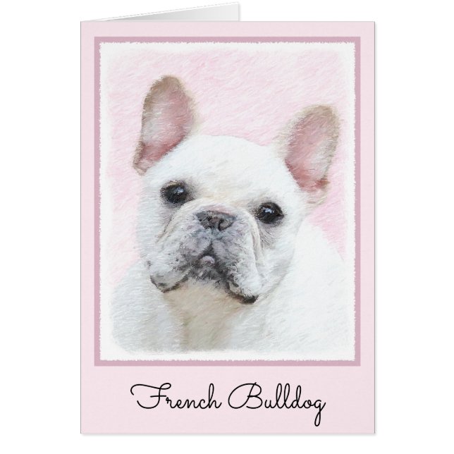 French Bulldog (Cream/White) Painting - Dog Art (Vorne)