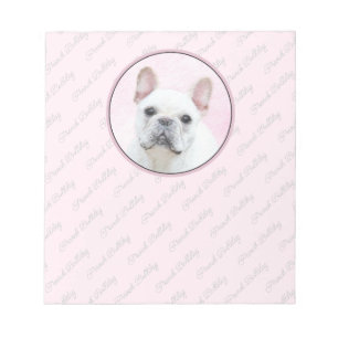 French Bulldog (Cream/White) Painting - Dog Art Notizblock