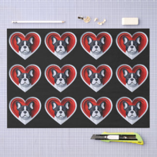 French Bulldog Cute Frenchie Gift Wrapping Seidenpapier