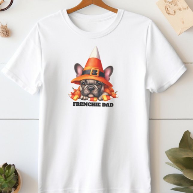 French Bulldog Cute Halloween Candy Costume T-Shirt (Von Creator hochgeladen)