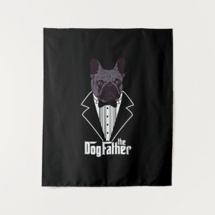 French Bulldog Dad Frenchie Papa Gift Wandteppich