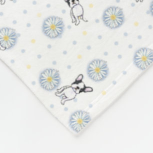 French Bulldog Daisies Art Desk Mat Fleecedecke