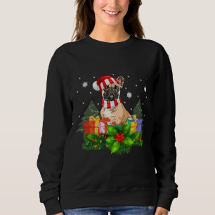 French Bulldog Dog Christmas Lights Sweatshirt